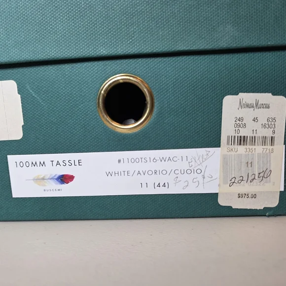 Buscemi White High-Top Sneakers Mens Shoes Size 44 - Picture 2 of 2